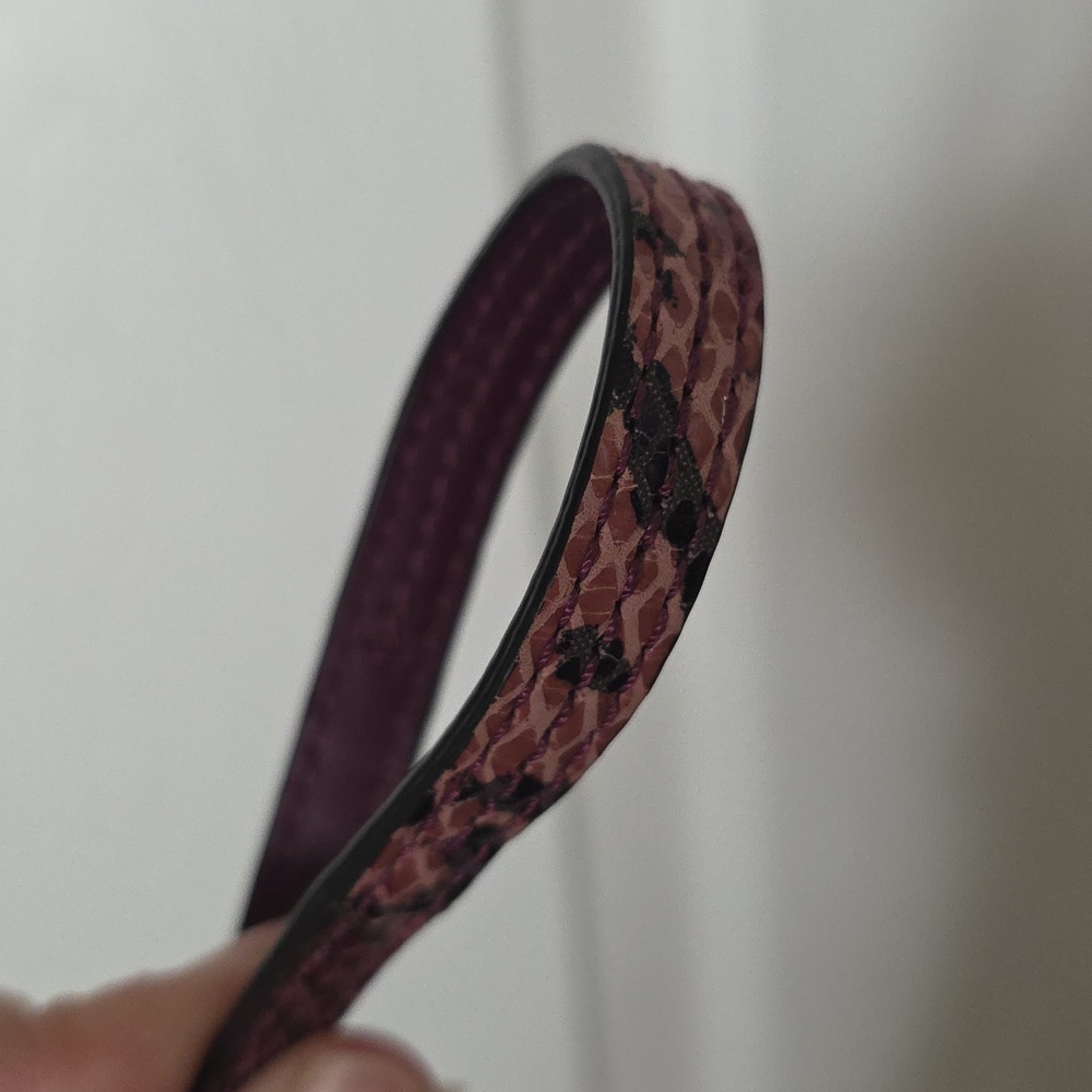 Coach Soho Python Embossed Crossbody/Shoulder Bag in Burgundy Leather - Picture 7 of 12